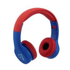 Fone headset safe kids vermelho e azul spider - elg