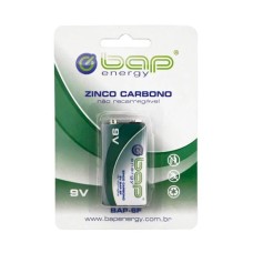 Bateria de zinco carbono 9v bap 6f bap energy 